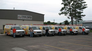 triumph electrical van and crew